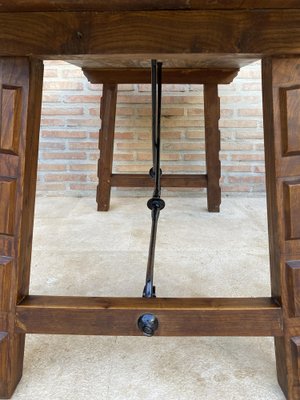 Antique Spanish Oak Work Table, 1800s-NOU-1726547