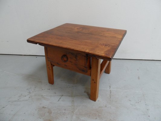 Antique Spanish Side Table with Drawer-PNJ-2023552