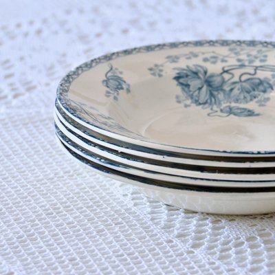 Antique St Amand Plates, 1890s, Set of 5-SHG-2028102