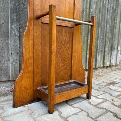 Antique Standing Coat Rack in Oak, 1900s-ALF-2033624