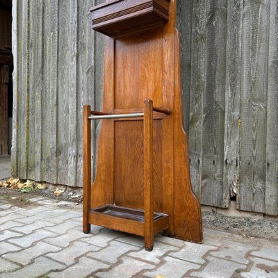 Antique Standing Coat Rack in Oak, 1900s-ALF-2033624