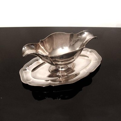 Antique Sterling Silver Sauce Boat from Leon Lapar-YGE-590345