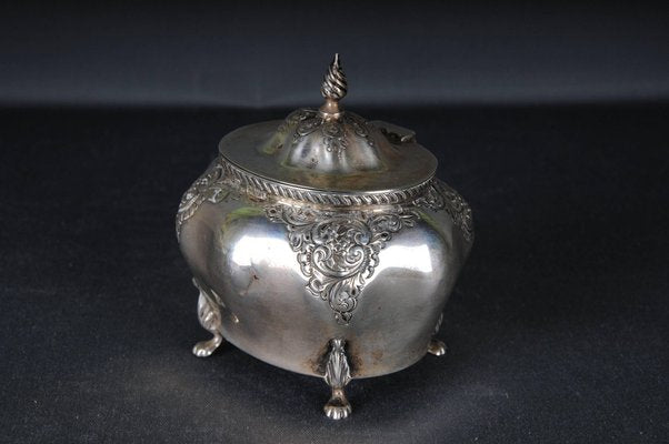 Antique Sterling Silver Sugar Bowl, England-FLW-1822440