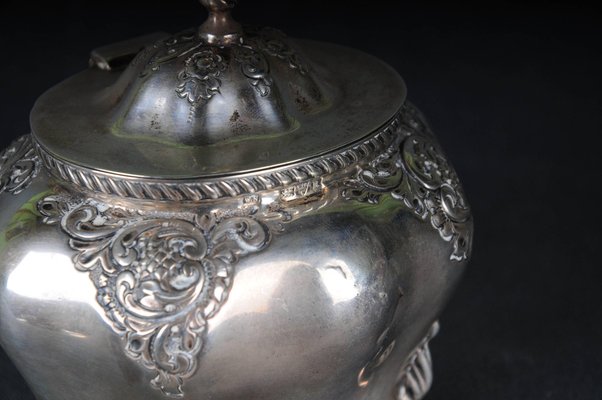 Antique Sterling Silver Sugar Bowl, England-FLW-1822440