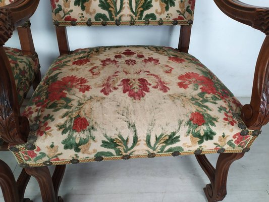 Antique Style Castle Armchairs, Set of 2-EAD-1821063