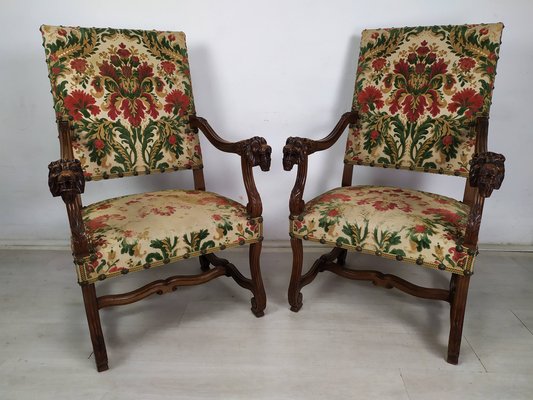 Antique Style Castle Armchairs, Set of 2-EAD-1821063