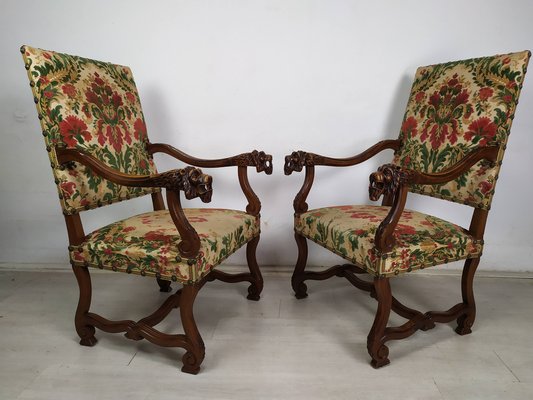 Antique Style Castle Armchairs, Set of 2-EAD-1821063