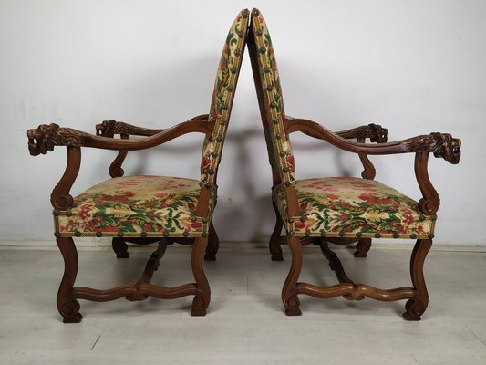 Antique Style Castle Armchairs, Set of 2-EAD-1821063