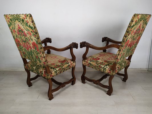 Antique Style Castle Armchairs, Set of 2-EAD-1821063