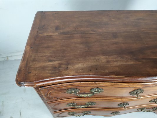 Antique Style Chest of Drawers in Carved Walnut, 1950s-EAD-1716646