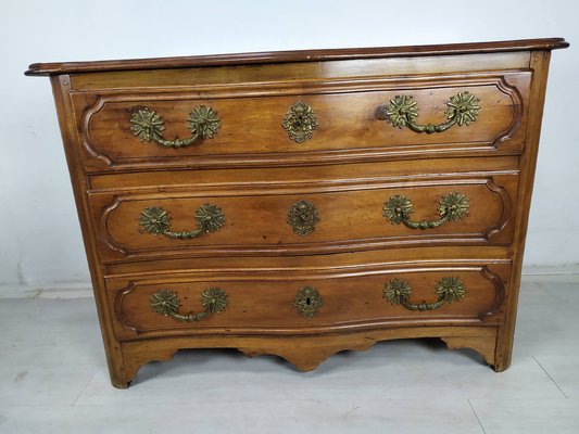 Antique Style Chest of Drawers in Carved Walnut, 1950s-EAD-1716646