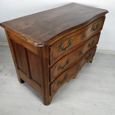 Antique Style Chest of Drawers in Carved Walnut, 1950s-EAD-1716646