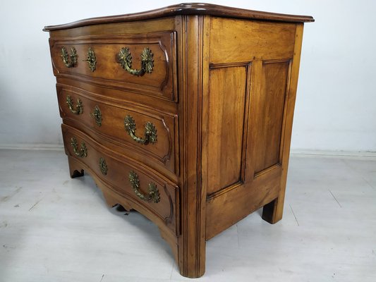 Antique Style Chest of Drawers in Carved Walnut, 1950s-EAD-1716646