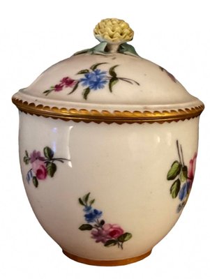 Antique Sugar Bowl in Porcelain from Sevres, 1766-OZS-1344477