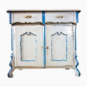 Antique Swedish Blue Painted Chest of Drawers, 1900s-IA-723298