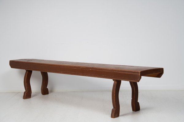 Antique Swedish Country House Bench in Pine-MJF-1371275