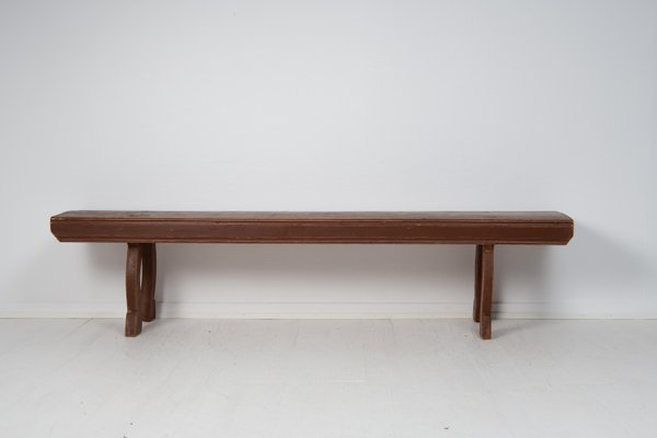 Antique Swedish Country House Bench in Pine-MJF-1371275