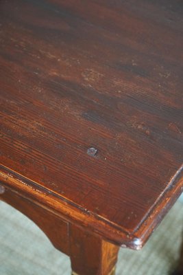 Antique Swedish Gustavian Red Stained Pine Desk, 19th Century-MXF-1717835