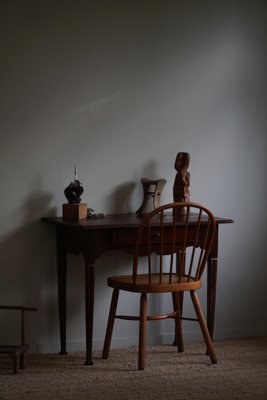 Antique Swedish Gustavian Red Stained Pine Desk, 19th Century-MXF-1717835