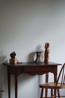 Antique Swedish Gustavian Red Stained Pine Desk, 19th Century-MXF-1717835