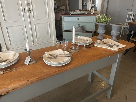 Antique Table in Beech, 1890s-WWE-1706599