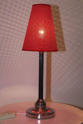 Antique Table Lamp with Perforated Cardboard Shade, 1915-ZWH-627719