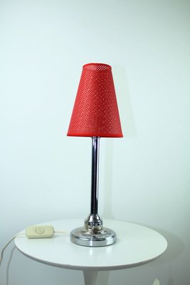 Antique Table Lamp with Perforated Cardboard Shade, 1915-ZWH-627719