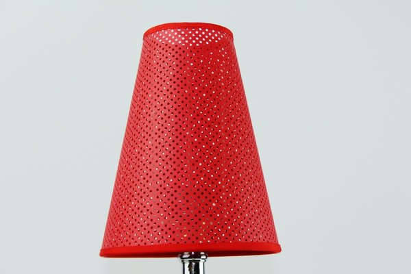 Antique Table Lamp with Perforated Cardboard Shade, 1915-ZWH-627719