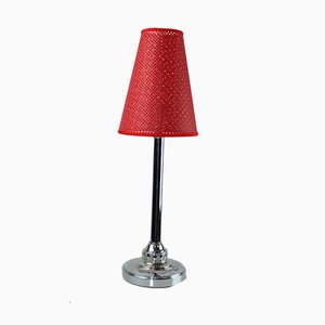 Antique Table Lamp with Perforated Cardboard Shade, 1915-ZWH-627719