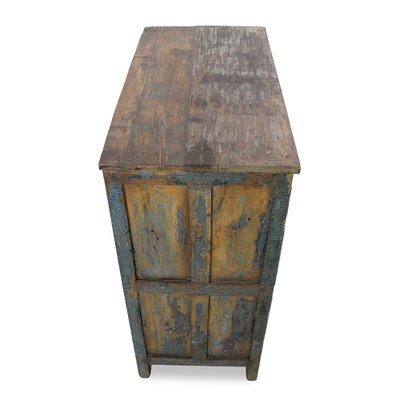 Antique Teak Buffet with Blue Patina-NQ-1756169