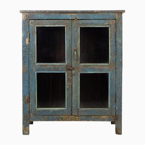 Antique Teak Buffet with Blue Patina-NQ-1756169