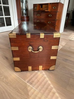 Antique Teak Colonial Chest-CUP-1703843