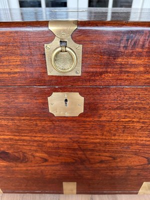 Antique Teak Colonial Chest-CUP-1703843