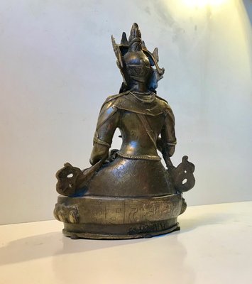 Antique Tibetan Vajrasattva Buddha in Bronze-LCR-837534