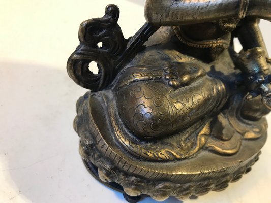 Antique Tibetan Vajrasattva Buddha in Bronze-LCR-837534