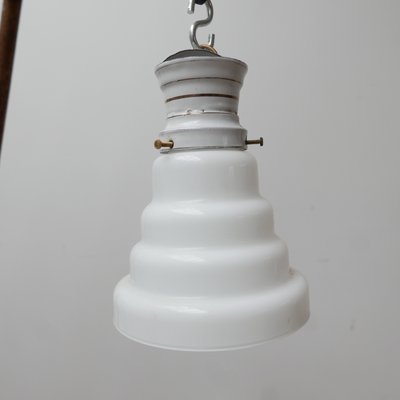 Antique Tiered Opaline Glass Pendant Lamp-JRP-951168