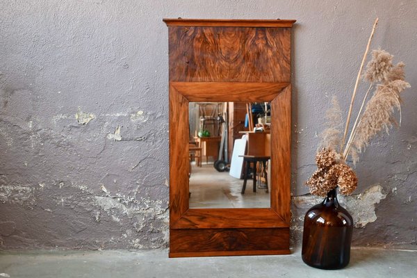 Antique Trumeau Mirror in Walnut-AIU-1731788