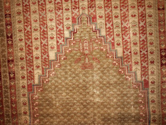 Antique Turkish Handmade Ghurdes Rug, 1870s-JZV-1020296