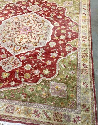 Antique Turkish Oushak Rug, 1910s-JZV-1215600