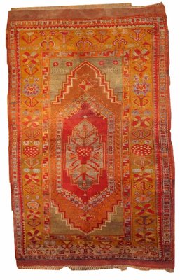 Antique Turkish Rug, 1910s-JZV-1021493