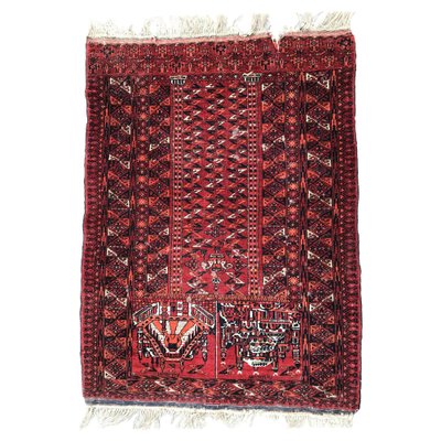 Antique Turkmen Afghan Prayer Rug-YMM-1061824