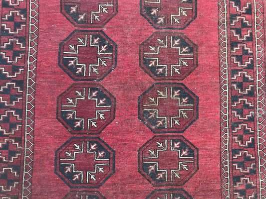 Antique Turkmen Afghan Rug-YMM-1061806