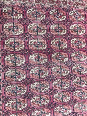 Antique Turkmen Bukhara Rug-YMM-1132578