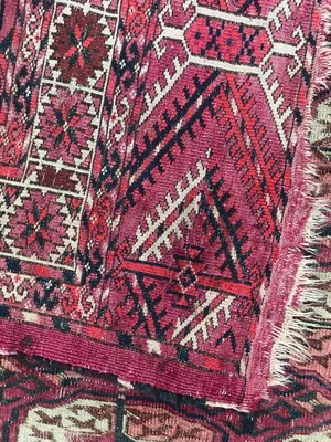 Antique Turkmen Bukhara Rug-YMM-1132578