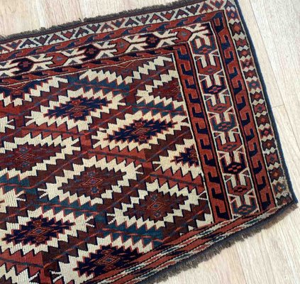 Antique Turkmen Handmade Asmalik Rug, 1870s-JZV-1367131