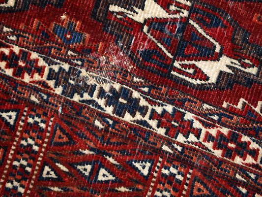 Antique Turkmenistani Handmade Yomud Rug, 1900s-JZV-952370