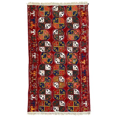 Antique Uzbek Woven and Embroidered Panel-YMM-1061546