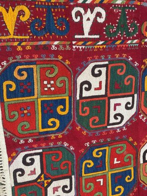 Antique Uzbek Woven and Embroidered Panel-YMM-1061546