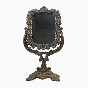 Antique Victorian Cast Iron Table Mirror, 1890-LCR-848267