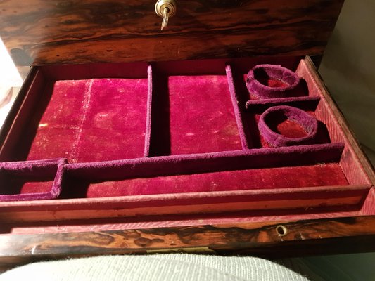 Antique Victorian Ladies Vanity Rosewood Case-QDP-703340